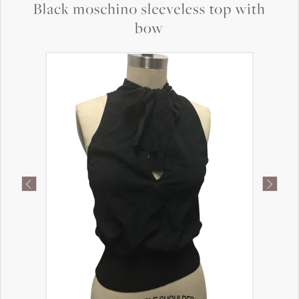 MOSCHINO bow blouse